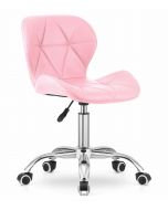 Valora avola couro ecológico rosa ergonômica escritório