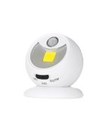 Luz noturna LED rotativa 360º,sensor de movimento 120 lm baterias 3xaaa