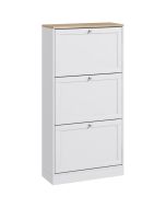 Móvel sapateira 60x23.5x115 cm color blanco Homcom