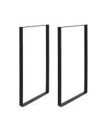 Rei | conjunto de 2 pés de mesa | 385x40x850mm | feito de aço | acabamento
