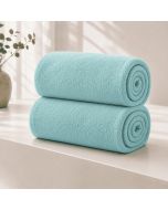 Pack 2 mantas plaid sedalina 240gr aqua 130x160cm donegal collections