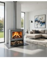 Fogão a lenha Zeux 700 de 11 kW / Capacidade de aquecimento de 320 m³