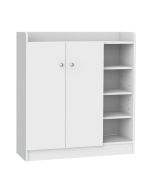 Sapateira 83x30x90 cm aglomerado de madeira color blanco Homcom