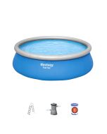 Piscina insuflável fast set Bestway 457 x 122 cm com filtro de cartuch