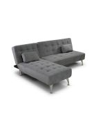 Sofá-cama chaise longue xs 198cm cinza