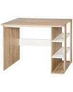 Mesa 100x55x74 cm particle board bicolor Homcom, escritório - secretárias
