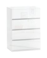 Cómoda com 4 gaveta 55x33x80 cm color blanco Homcom