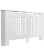 Cubierta para radiador de lamas, mdf, carga 5 kg, 152,5 x 19 x 82 cm