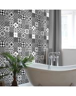 Arquiservi - Revestimento de parede em PVC, modelo Patchwork