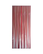 Cortina de porta de polietileno das antilhas 90x220 cm - cinza, bordô