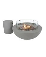 Mesa de fogo a gás lunar bowl c/acessórios elementi
