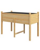 Mesa de cultivo 115x55x80 cm madeira de abeto color marrón Outsunny