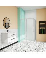 Cabine de duche quadrada correr,cinza fosco,(780-800)x(780-800)x1850mm