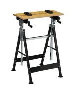 Bancada de trabalho 65cmx60.5cmx110cm metal, mdf bicolor Homcom