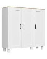 Aparador 90x30x90 cm color blanco Homcom, casa - móveis de armazenamento