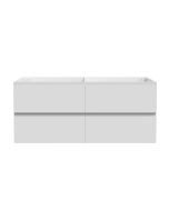 Armário de casa de banho aica 120 x 46 x 52 cm, branco, 4 gavetas