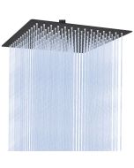 Cabezal de ducha - acero inoxidable - rociador de lluvia cuadrado - 20x20 c