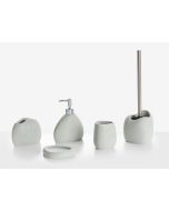 Conjunto de 5 acessórios para a casa de banho coata cinzento claro