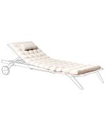 Almofada para espreguiçadeira cesana premium 192 x 56 cm creme claro