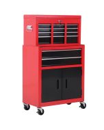 Carrinho de ferramenta 61,6x33x108 cm metal color rojo Homcom