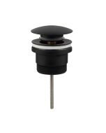 Kibath válvula click clack para lavatorios acabamento preto fosco em latão