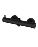 Kibath torneira monocomando de coluna para duche t, em preto em latão