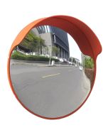 Convex espelho de trânsito para exterior 45 cm policarbonato laranja