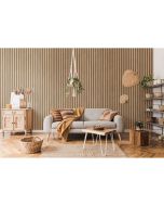 Friso em pvc Alist bege castanho 260x37,5 cm