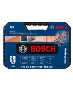 Estojo variado 103 peças Bosch azul