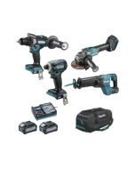 Pacote de ferramentas xgt 40v - Makita - df001g, ga005g, jr001g, td001g - b