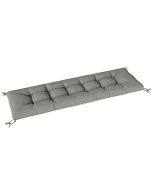 Almofada para banco 198x65x13 cm poliéster, aLGodão pp color gris Outsunny