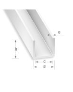 PERFIL EM “U” DE PVC 260 X 1,8 X 1 cm