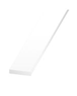 PERFIL DE ACABAMENTO EM PVC BRANCO 200 X 4 CM - 3 MM
