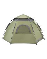 Tenda automática nybro 240x205x140cm verde escuro/cinzento escuro [pro.tec]