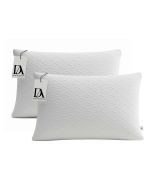Pack 2 almohadas viscoelástica 100% copos tejido strech 75cm don aLGodón