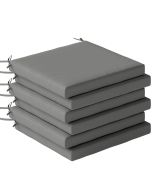 Almofadas para cadeira 46x42x7 cm poliéster, espuma color gris Outsunny