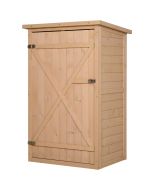 Galpão de armazenamento de madeira madeira de abeto cor de madeira natural