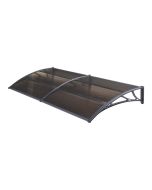Toldo exterior mellerud para portas com proteção 240x100 cm Castanho