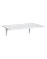Mesa auxiliar 60x40x20cm mdf, metal color blanco Homcom, casa - mesas