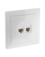 Tomada red rj11 rj45 branco