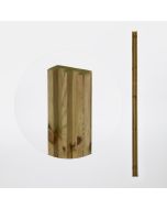Poste madeira dupla ranhura "lemhi"240 x 4,5 x 9