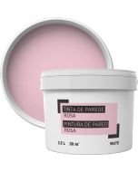 Tinta para paredes rosa 2,5 l