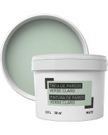Tinta para paredes verde claro 2,5 l