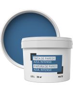Tinta para paredes azul intenso 2,5 l