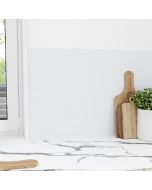 Painel compacto dupla face efeito azulejo branco 200x60cm