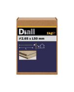 Prego anelado 2,6 x 50 mm Diall 1 kg