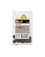 Tapa parafusos castanho Diall 20 unidades