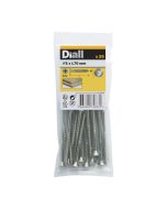 20 parafusos de aço inoxidável para madeira 5 x 70 mm Diall