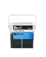 Parafusos de Aço Preto para Painéis de Gesso 3,5x25 mm 2 kg