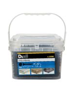 1000 PARAFUSOS DE AÇO PRETO PARA PAINÉS DE GESSO 3,5x55 MM